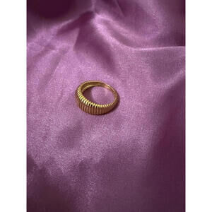 (SOLD) LETTI NY Kelsey Dome Ring in Gold (Size 5)